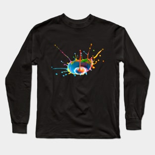 Paint drop Splash design Long Sleeve T-Shirt